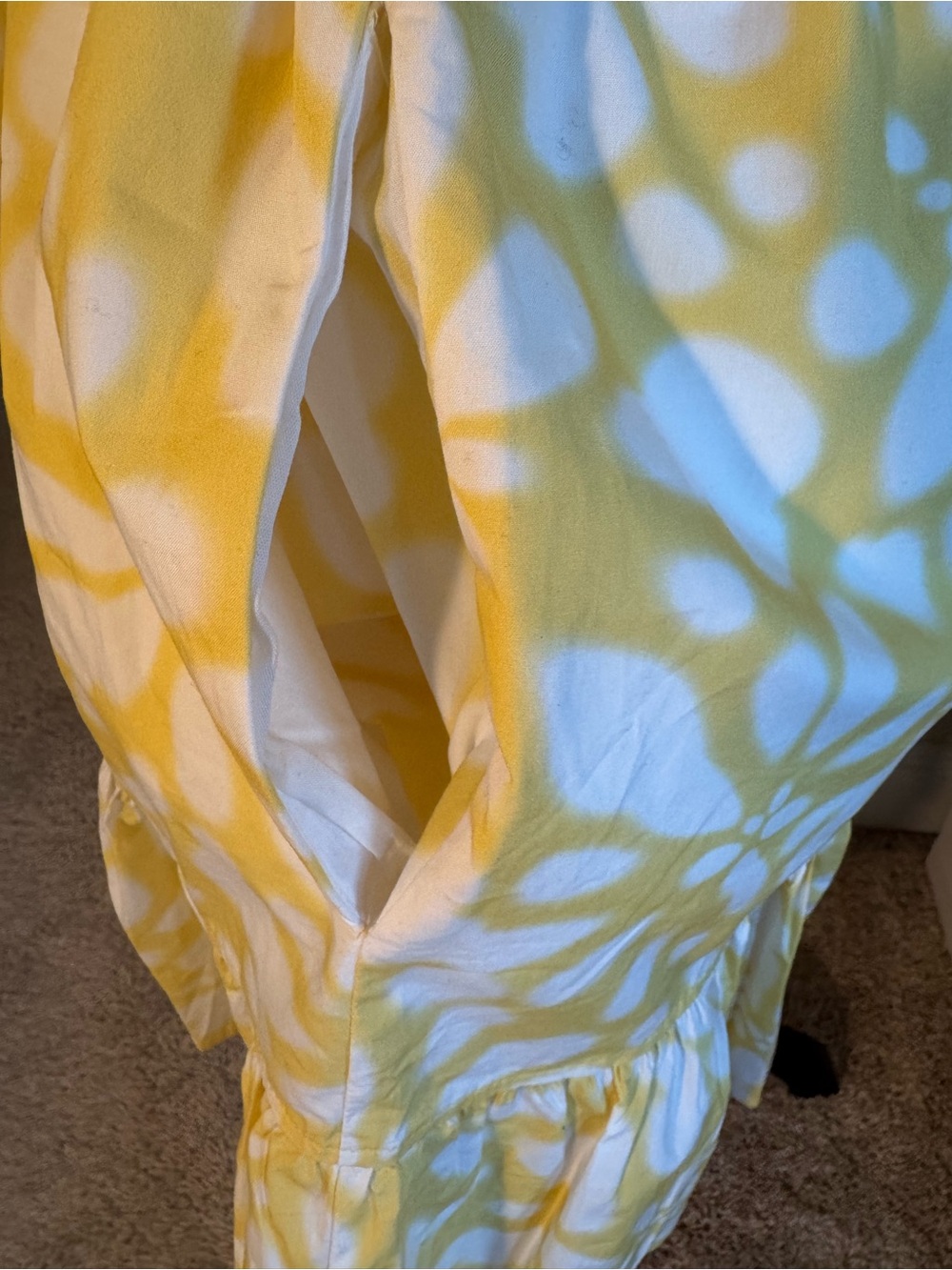Banana Republic Yellow and White Halter Sundress NWT - Picture 4 of 6